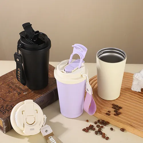 Stainless Steel Vacuum Insulated Water Bottle With Straw