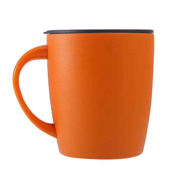 Rustfrit stål kaffekrus med låg