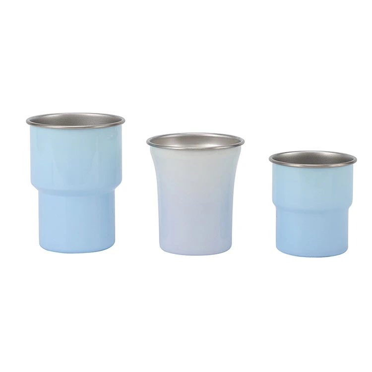 Bredmundende rustfrit stål isoleret tumbler